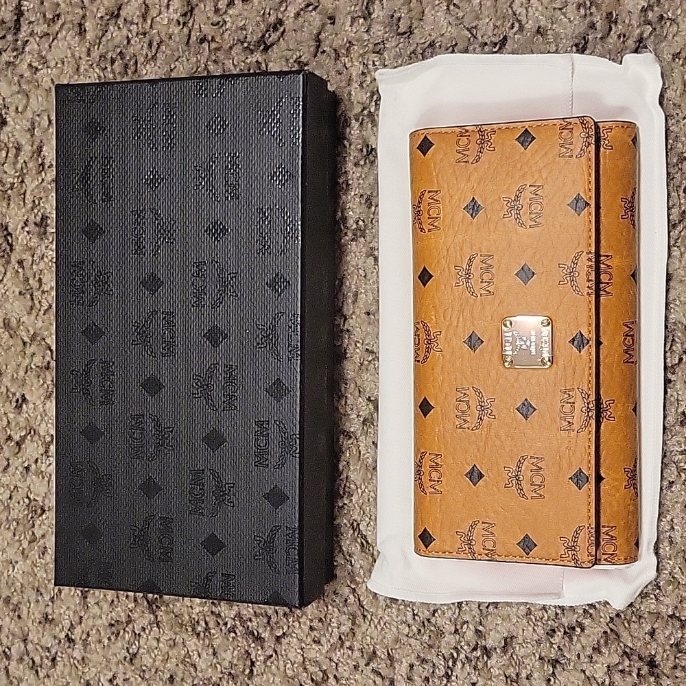 Rare, Authentic MCM 3 Fold Wallet Large